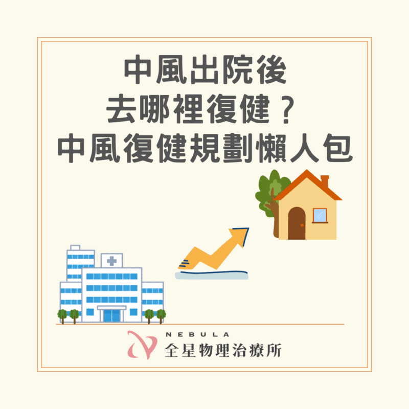 中風出院後去哪裡復健？中風復健規劃懶人包